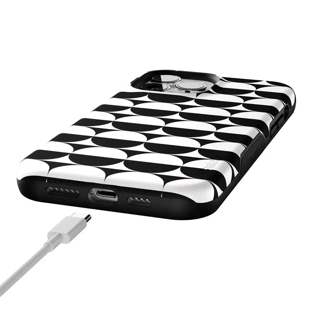 Half Moon | High Contrast Design Case Phone Case Casetry