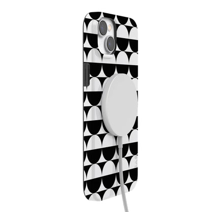 Half Moon | High Contrast Design Case Phone Case Casetry