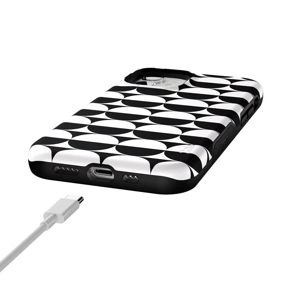 Half Moon | High Contrast Design Case Phone Case Casetry