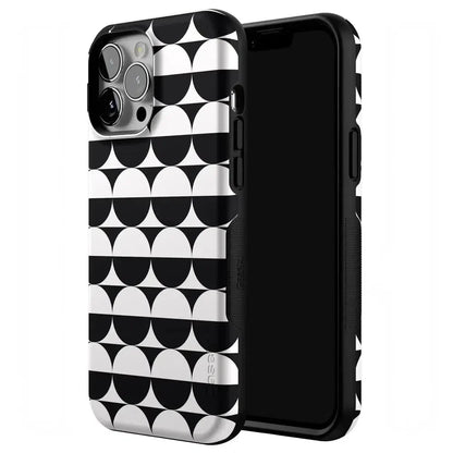 Half Moon | High Contrast Design Case Phone Case Casetry
