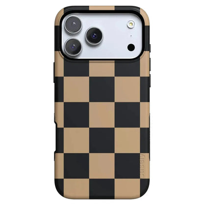 Halloween/Misc Samples 2025 SHOPSTORM_HIDDEN_PRODUCT CASELY iPhone 17 Pro Max 282 - Fit Check | Brown & Black Checkerboard Case