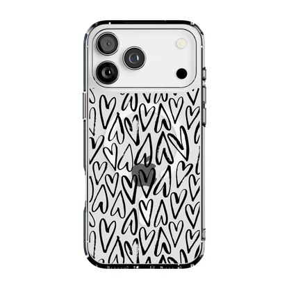 Heart Throb | Endless Hearts Case iPhone Case get.casely Clear + MagSafe® iPhone 17 Pro Max