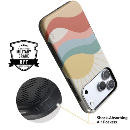 Here Comes the Sun | Colorblock Sunset Case iPhone Case get.casely