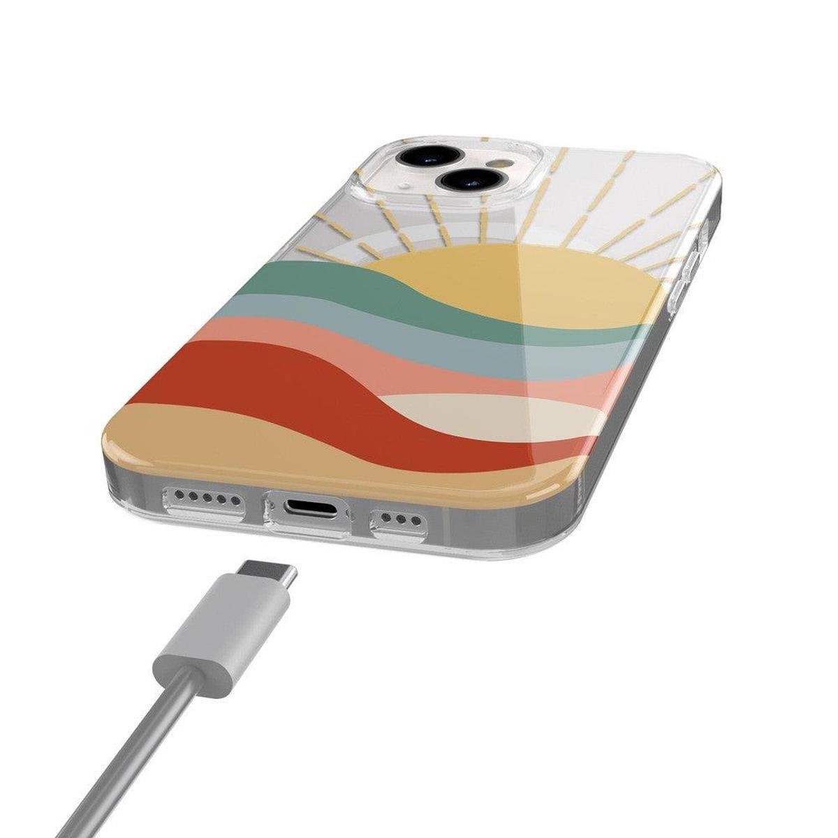 Here Comes the Sun | Colorblock Sunset Case iPhone Case get.casely