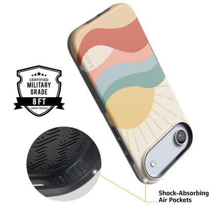 Here Comes the Sun | Colorblock Sunset Case iPhone Case get.casely