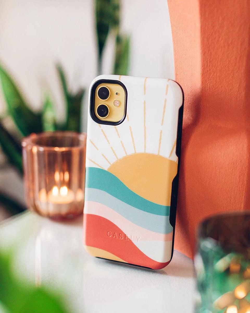 Here Comes the Sun | Colorblock Sunset Case iPhone Case get.casely