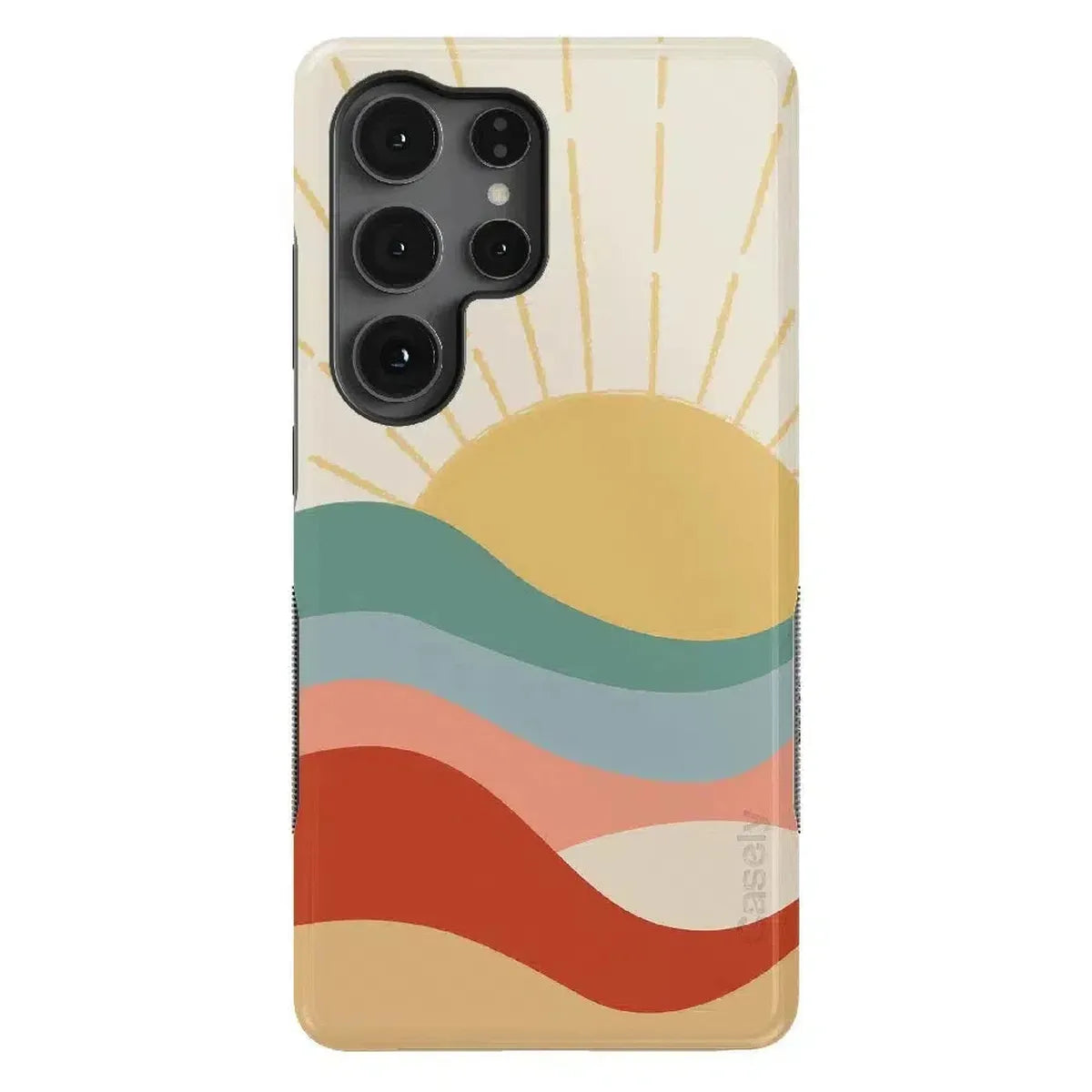 Here Comes the Sun | Colorblock Sunset Samsung Case Samsung Case Casetry Bold Flex + MagSafe® Galaxy S25 Ultra