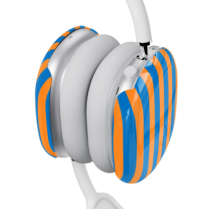 Go New York | Blue & Orange Stripes AirPods Max Case