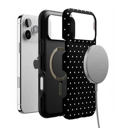 On the Dot | White Polka Dot Case