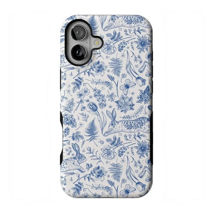 Hop & Bloom | Bunny Toile Case Phone Case Casetry Bold Flex + MagSafe® iPhone 16 Plus