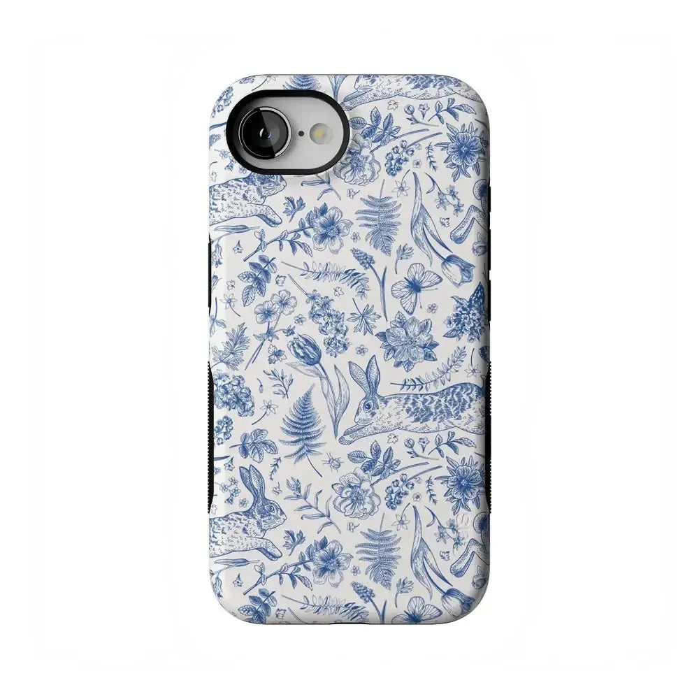 Hop & Bloom | Bunny Toile Case Phone Case Casetry Bold Flex + MagSafe® iPhone 16e