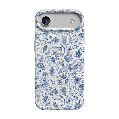 Hop & Bloom | Bunny Toile Case Phone Case Casetry Classic + MagSafe® iPhone 17 Air