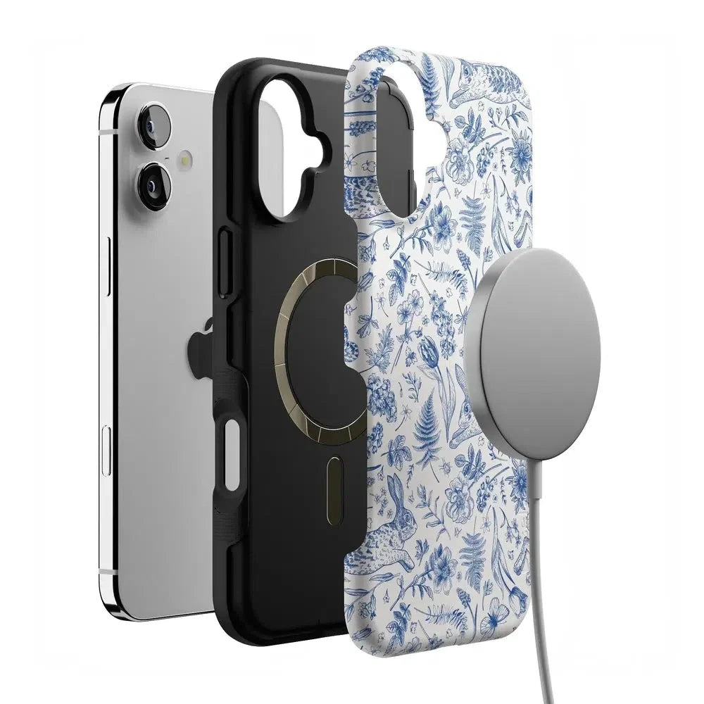 Hop & Bloom | Bunny Toile Case Phone Case Casetry