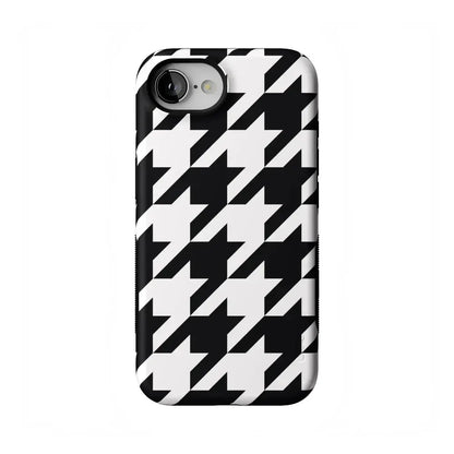 Houndstooth | High Contrast Design Case Phone Case Casetry Bold Flex + MagSafe® iPhone 16e