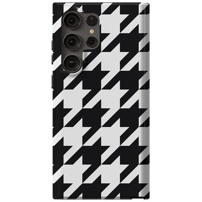 Houndstooth | High Contrast Design Case Phone Case Casetry Essential Galaxy S23 Ultra