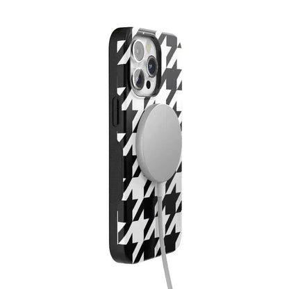 Houndstooth | High Contrast Design Case Phone Case Casetry