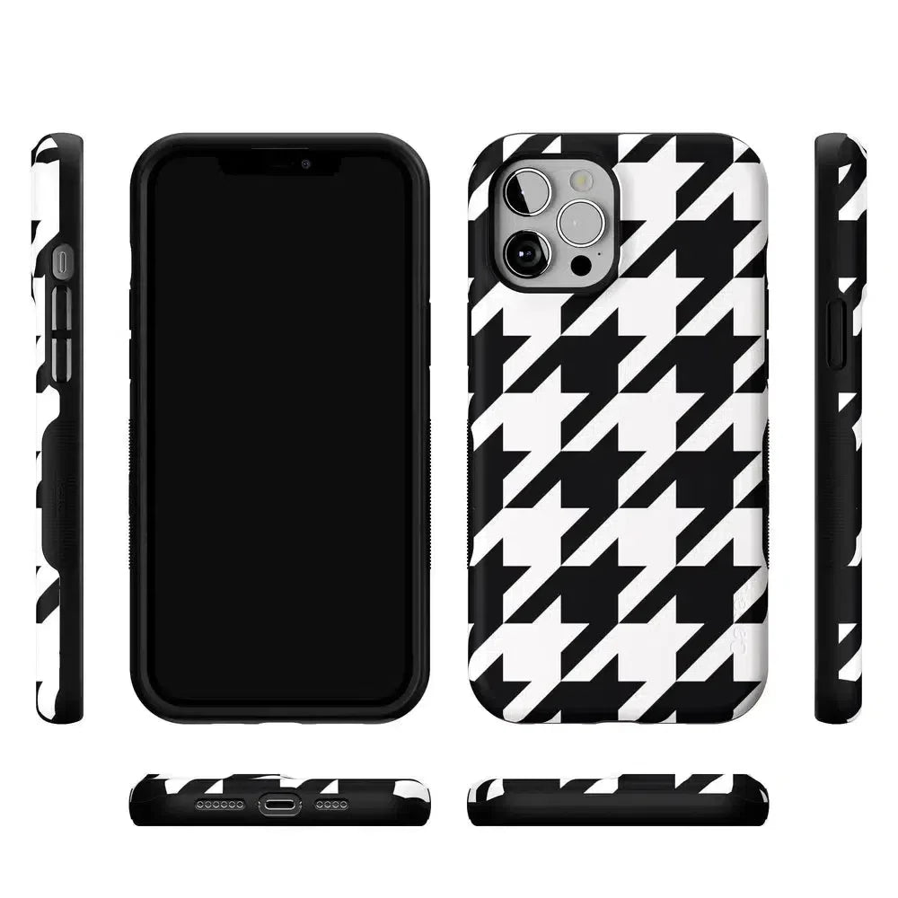 Houndstooth | High Contrast Design Case Phone Case Casetry