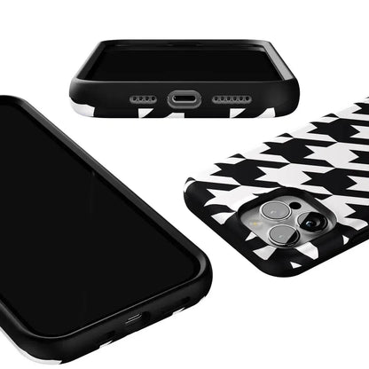 Houndstooth | High Contrast Design Case Phone Case Casetry