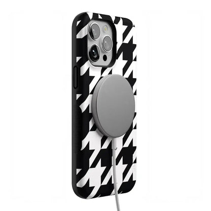 Houndstooth | High Contrast Design Case Phone Case Casetry