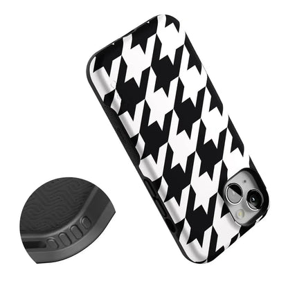 Houndstooth | High Contrast Design Case Phone Case Casetry