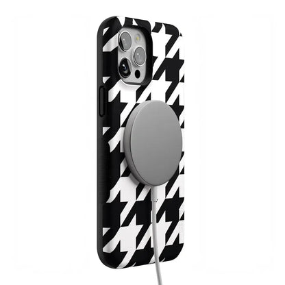 Houndstooth | High Contrast Design Case Phone Case Casetry