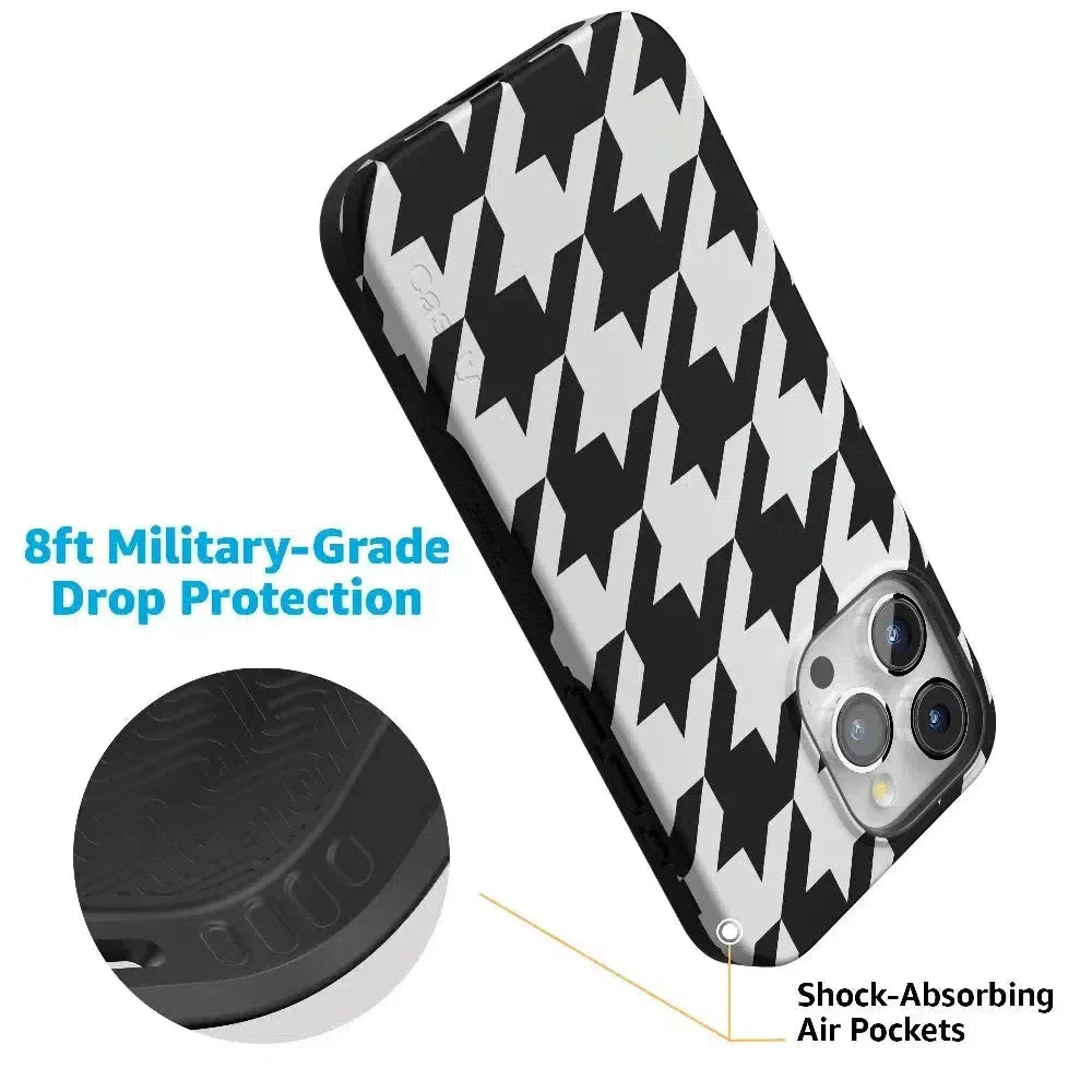 Houndstooth | High Contrast Design Case Phone Case Casetry