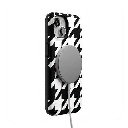 Houndstooth | High Contrast Design Case Phone Case Casetry