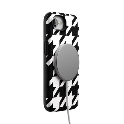 Houndstooth | High Contrast Design Case Phone Case Casetry