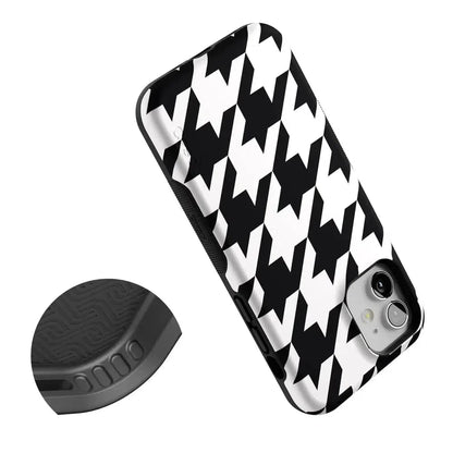 Houndstooth | High Contrast Design Case Phone Case Casetry
