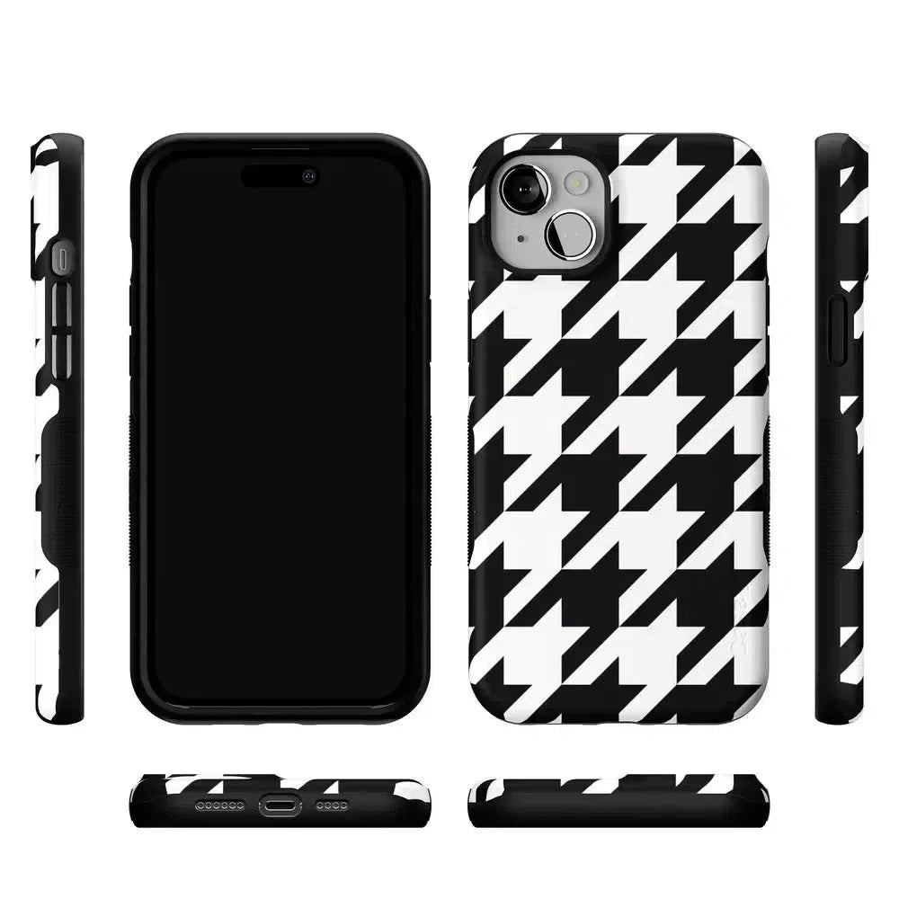 Houndstooth | High Contrast Design Case Phone Case Casetry