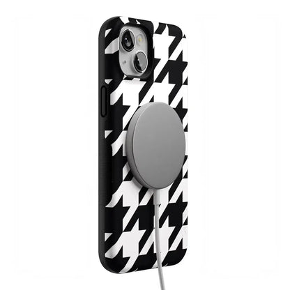 Houndstooth | High Contrast Design Case Phone Case Casetry