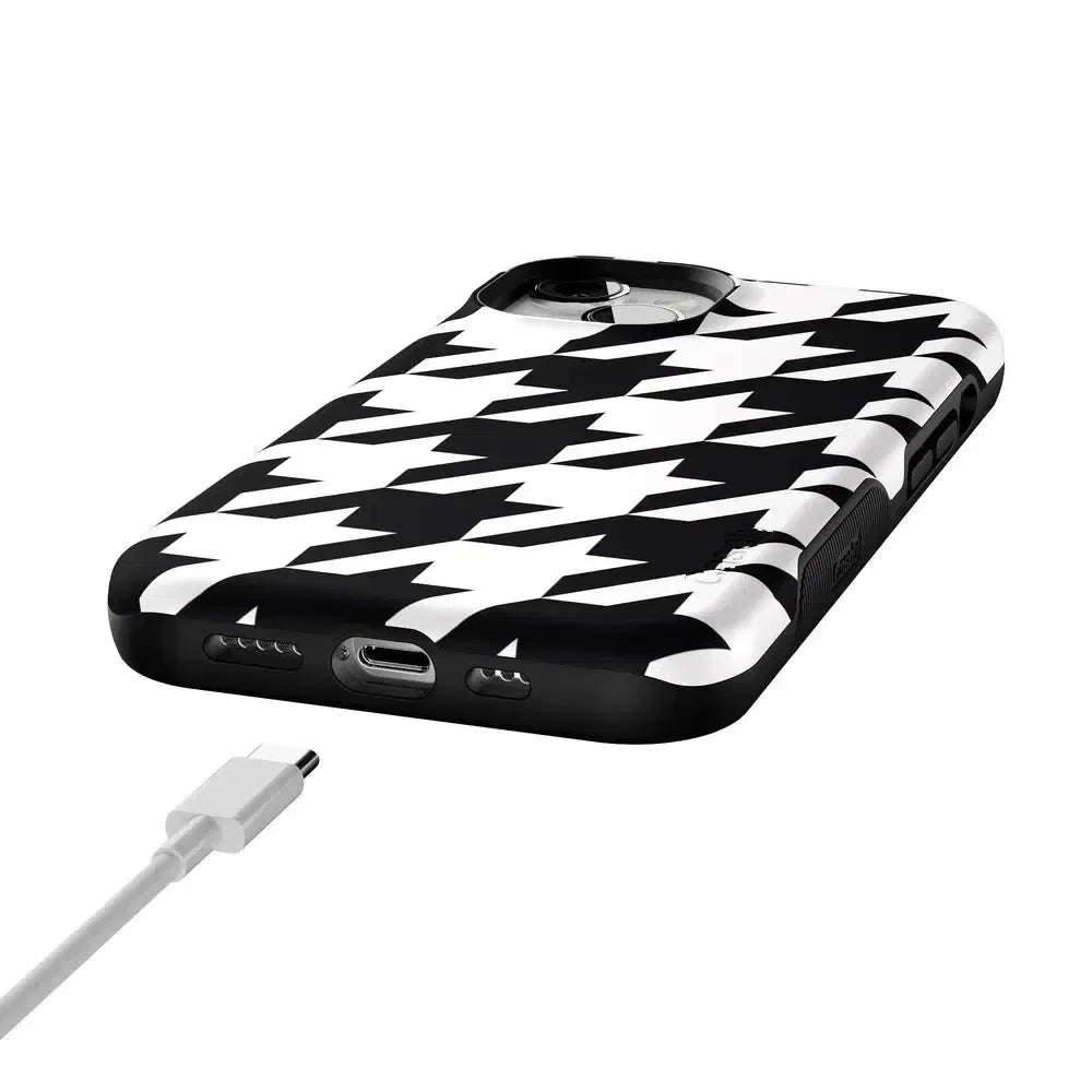Houndstooth | High Contrast Design Case Phone Case Casetry