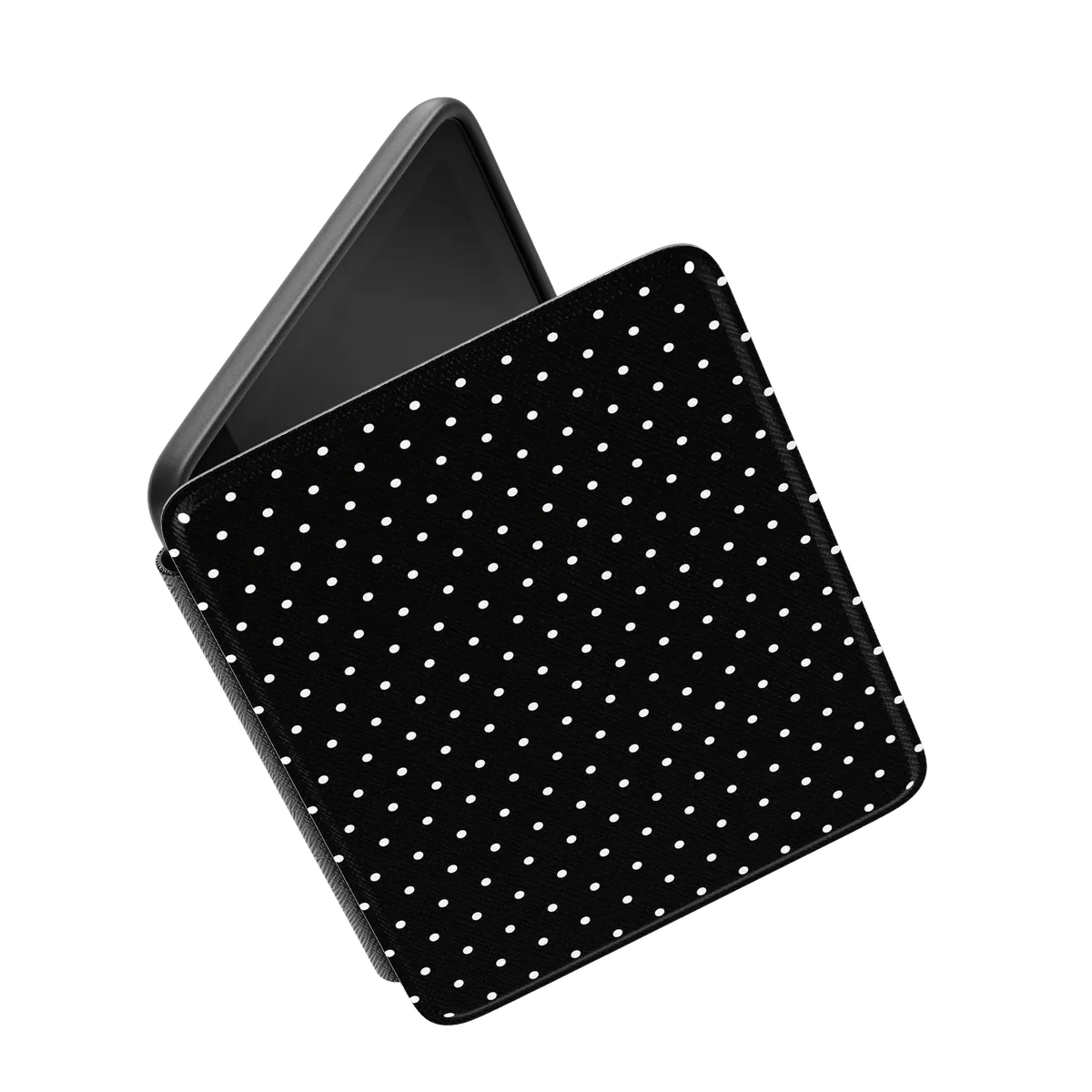On the Dot | White Polka Dot Kindle Case