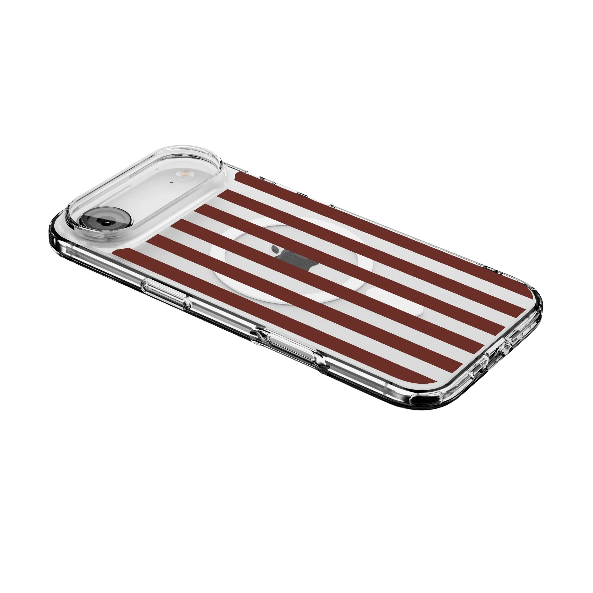 Sunday in Brooklyn | Burgundy Stripes Case