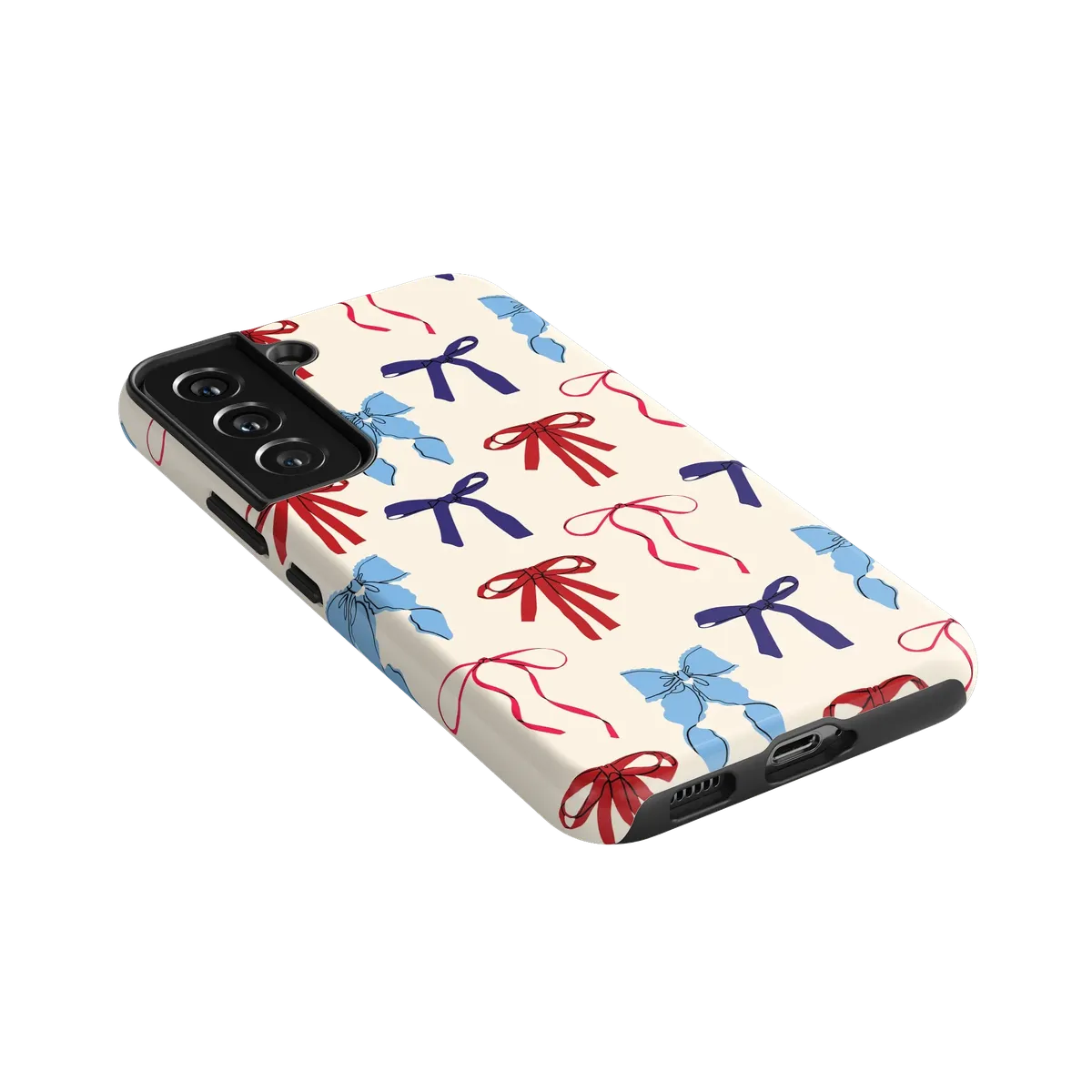 American Girlie | Red White & Blue Bows Case