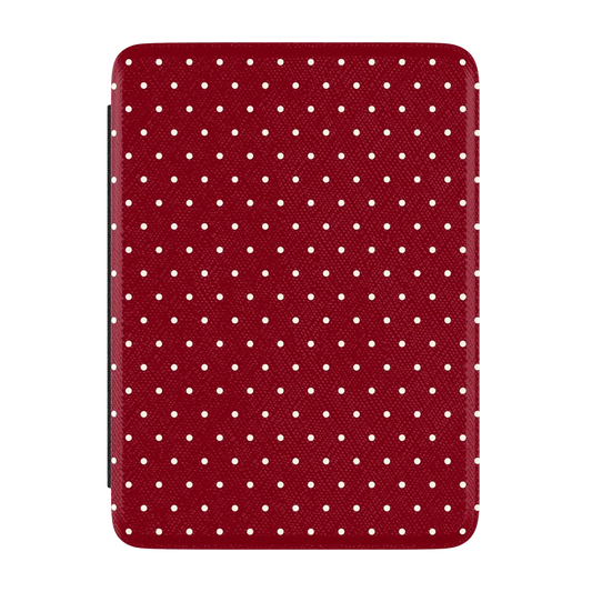 On the Dot | Maroon Polka Dot Kindle Case | Casely