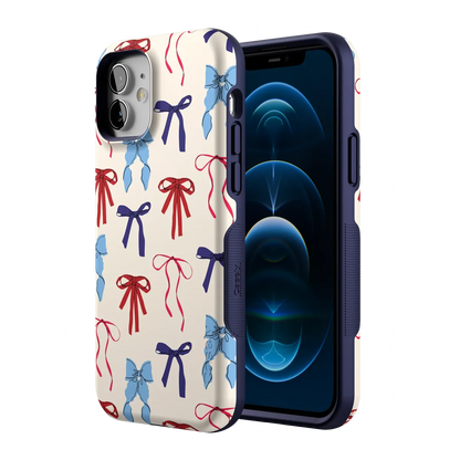 American Girlie | Red White & Blue Bows Case