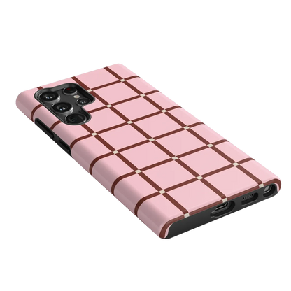 Uptown Gridlock | Pink Checkerboard Case