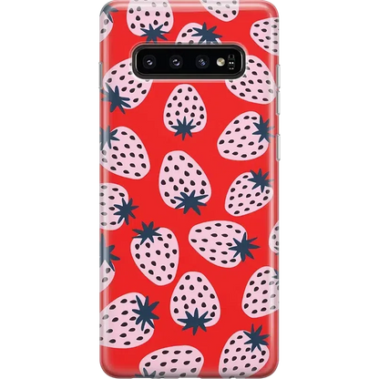 I'd Pick You | Red Strawberry Samsung Case Samsung Case get.casely Classic Galaxy S10 Plus
