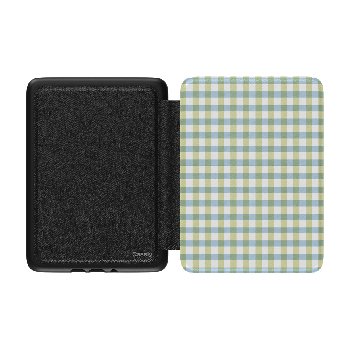 Pastel Picnic | Blue & Green Gingham Kindle Case