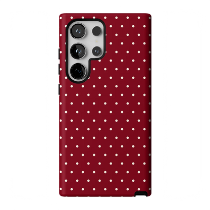 On the Dot | Maroon Polka Dot Case
