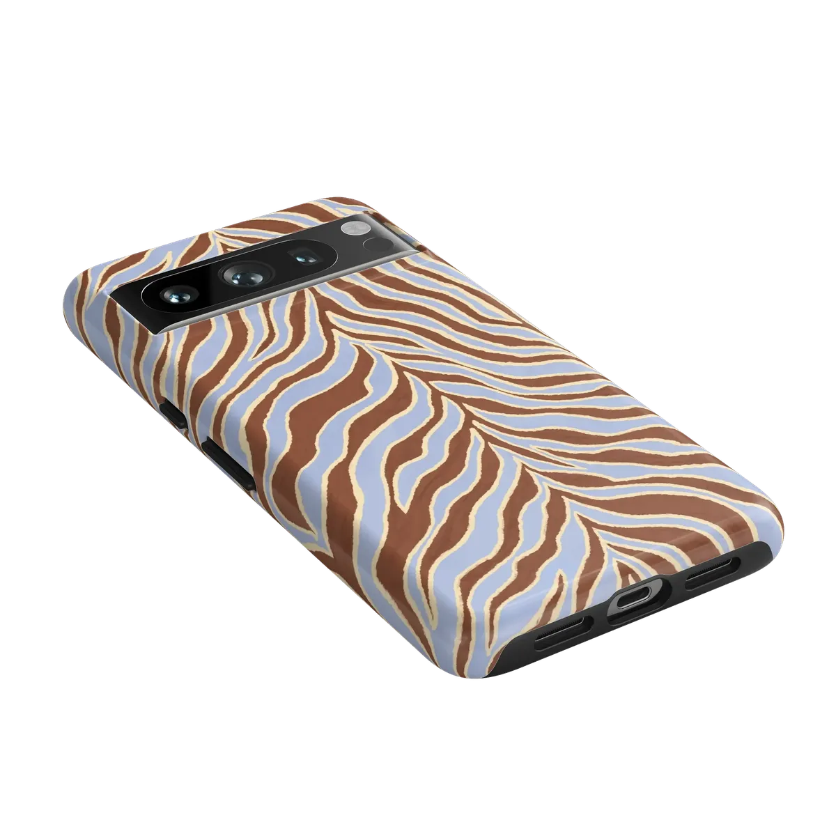 Untamed | Brown & Blue Zebra Case