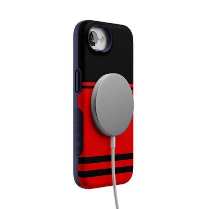Storm Warning | Black & Red Stripes Case