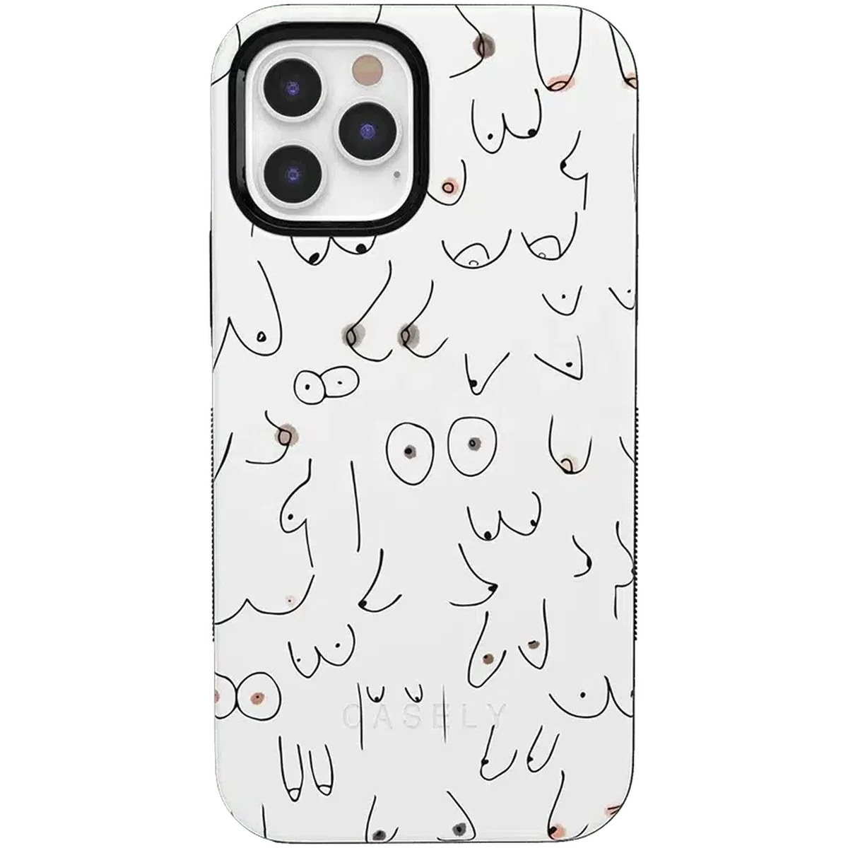 I'm With Her | Black & White Boobs Case iPhone Case get.casely Bold iPhone 12 Pro Max