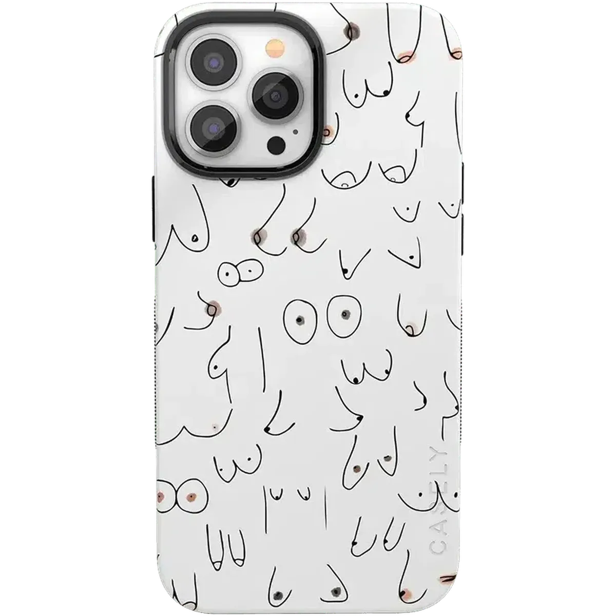 I'm With Her | Black & White Boobs Case iPhone Case get.casely Bold + MagSafe® iPhone 13 Pro