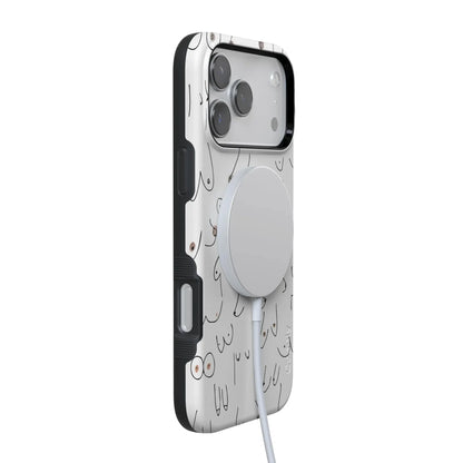 I'm With Her | Black & White Boobs Case iPhone Case get.casely