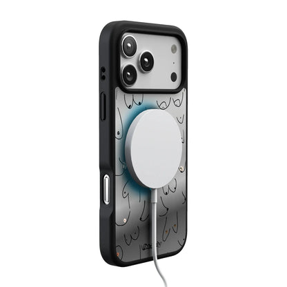 I'm With Her | Black & White Boobs Case iPhone Case get.casely