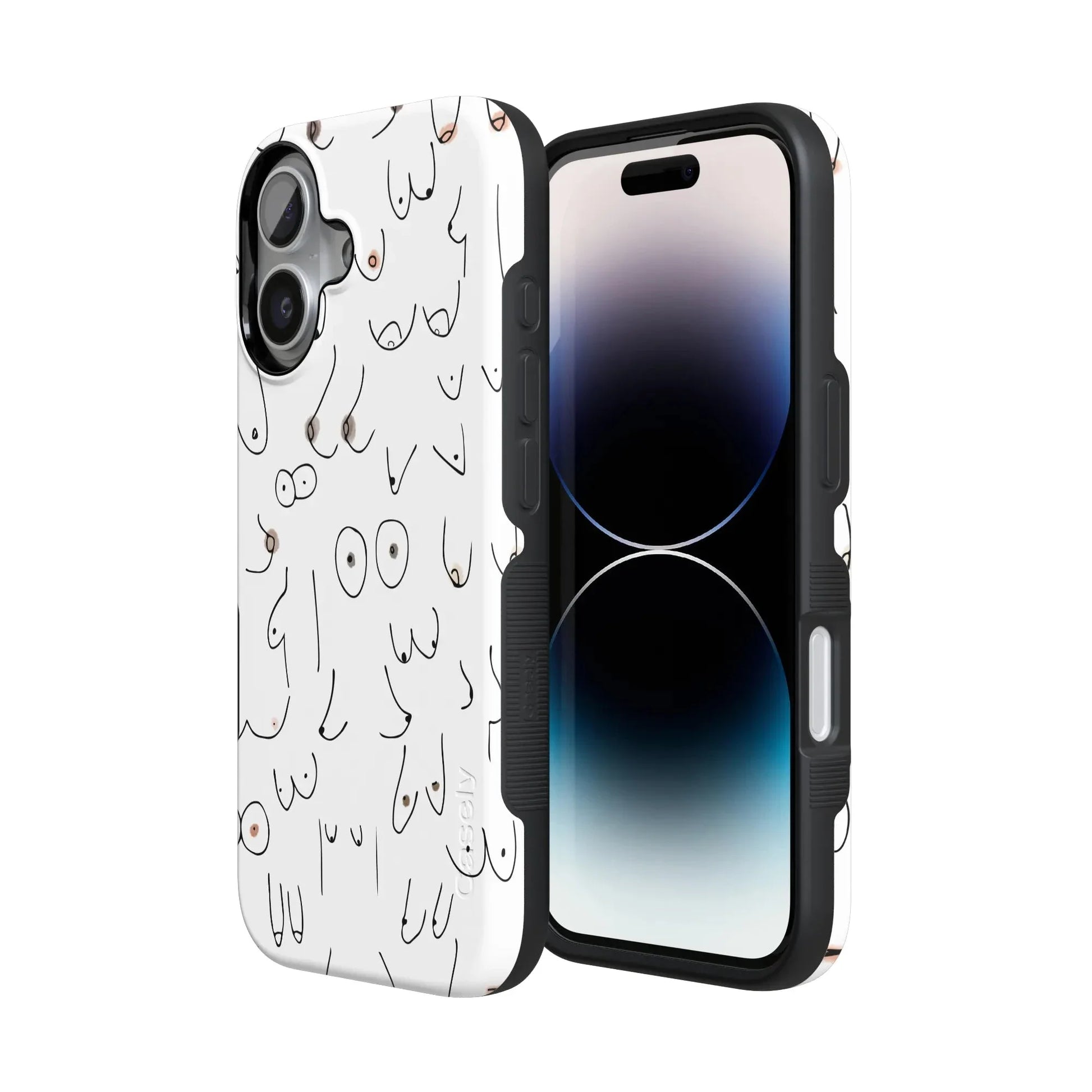 I'm With Her | Black & White Boobs Case iPhone Case get.casely