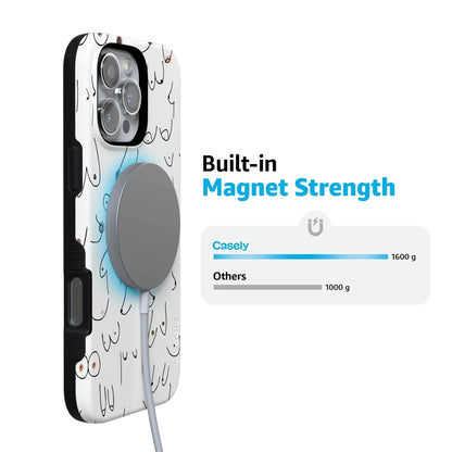 I'm With Her | Black & White Boobs Case iPhone Case get.casely