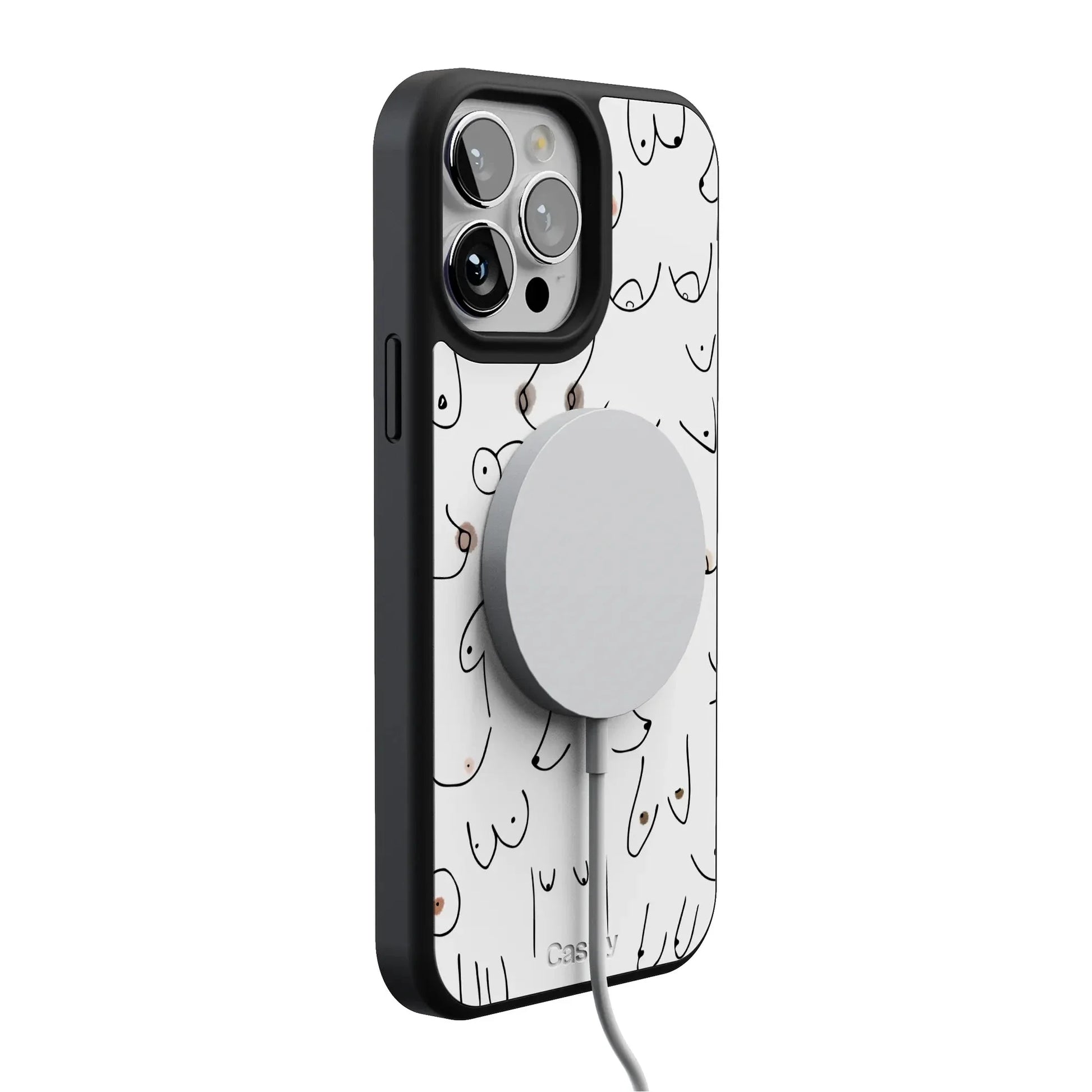 I'm With Her | Black & White Boobs Case iPhone Case get.casely